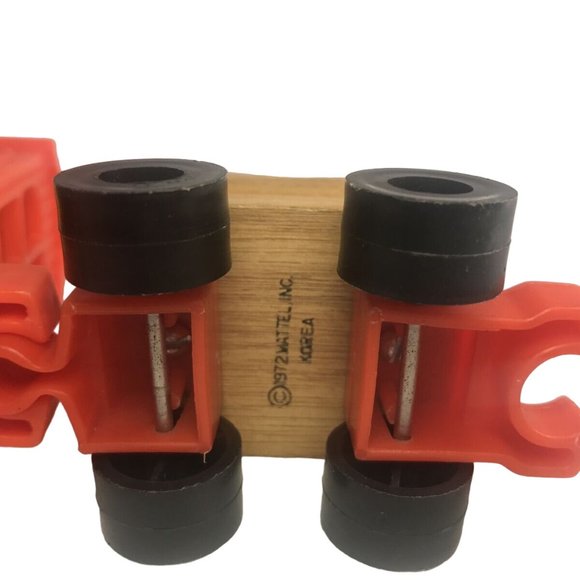 Vintage 1972 Mattel Wind Up Putt Putt Wooden Train Toy Set Random Lot - Picture 4 of 16